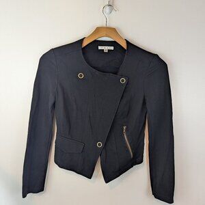 cAbi Ponte Knit Moto Jacket, Sz 6